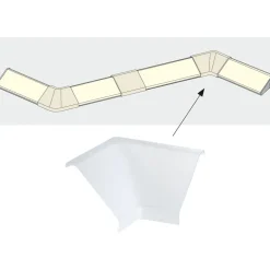 Kulmaliitin LED-profiiliin Paulmann Delta, 2kpl
