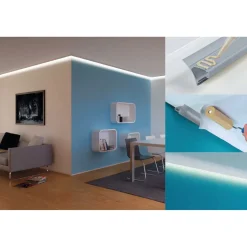Kulmaliitin LED-profiiliin Paulmann, 2kpl, harmaa