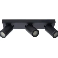 Kylpyhuoneen kattospottivalaisin Lucide Taylor, himmennettävä, 3xGU10 5W 2200K/3000K, IP44, valkoinen
