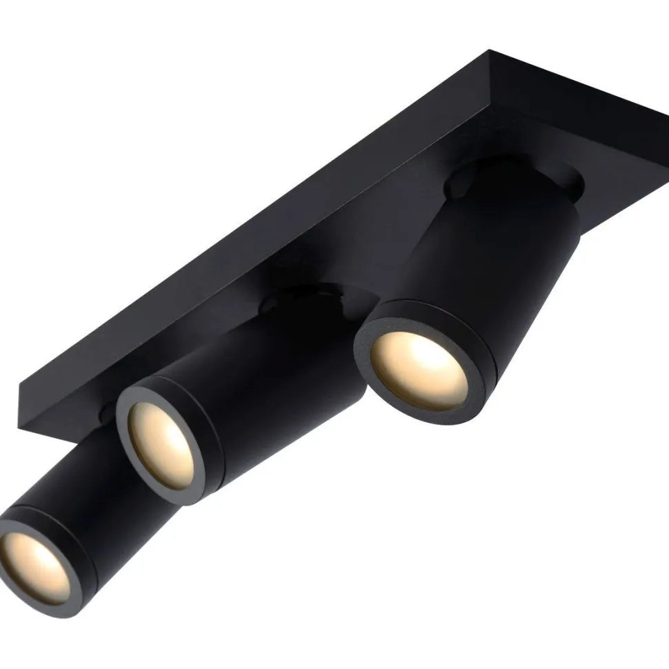 Kylpyhuoneen kattospottivalaisin Lucide Taylor, himmennettävä, 3xGU10 5W 2200K/3000K, IP44, valkoinen