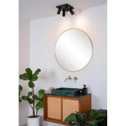 Kylpyhuoneen kattospottivalaisin Lucide Taylor, himmennettävä, 4xGU10 5W 2200K/3000K, IP44, valkoinen