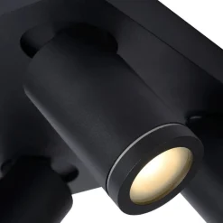 Kylpyhuoneen kattospottivalaisin Lucide Taylor, himmennettävä, 4xGU10 5W 2200K/3000K, IP44, valkoinen