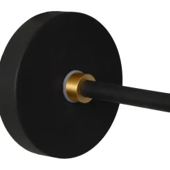 Kylpyhuoneen seinävalaisin Lucide Berend ylös-alas valo, 25.2cm, 1xG9, IP44, musta/opaali