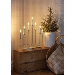 Kynttelikkö Konstsmide, 7-osainen, E10, 53cm, himmennettävä