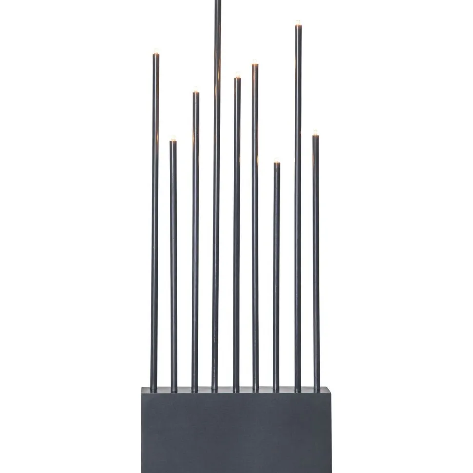 Kynttelikkö Star Trading Buzz 600x230x60mm harmaa