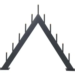 Kynttelikkö Star Trading Buzz 11-osainen 50 cm grafiitti