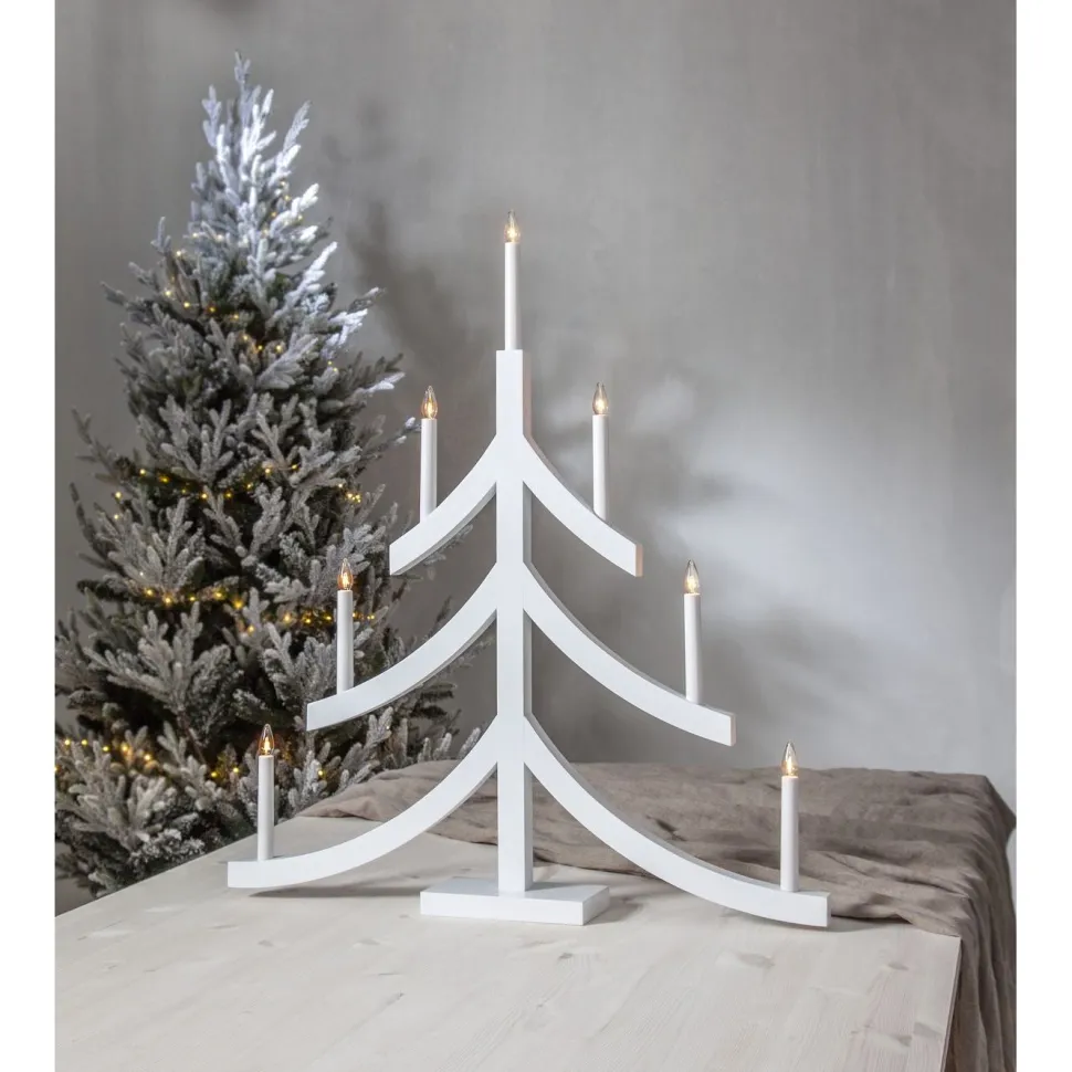 Kynttelikkö Star Trading Pagod 7-osainen 79 cm beige