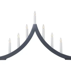 Kynttelikkö Star Trading Pagod 7-osainen 40 cm grafiitti