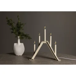 Kynttelikkö Venture Home Åre, 32cm, beige