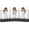 Kynttelikkö Star Trading Angel Choir, 31x8x15cm, valkoinen