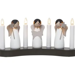 Kynttelikkö Star Trading Angel Choir, 31x8x15cm, valkoinen