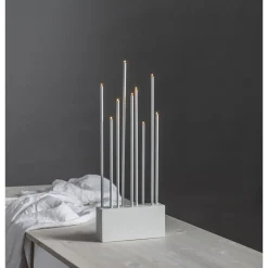 Kynttelikkö Star Trading Buzz 600x230x60mm valkoinen