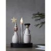 Kynttelikkö Star Trading Christmas Joy Lucia, 16x10x21cm, valkoinen
