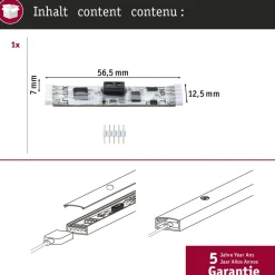 Kytkin- ja himmenninanturi Paulmann MaxLED Touchless, DC 24V, max.144W, valkoinen