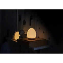 Ladattava LED-pöytävalaisin Star Trading Oval Ø92x110 mm valkoinen