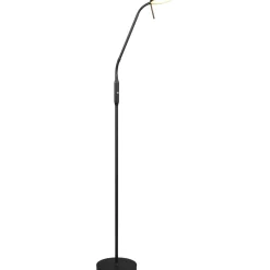 Ladattava LED-lattiavalaisin Trio Moreno musta