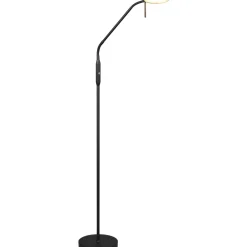 Ladattava LED-lattiavalaisin Trio Moreno musta