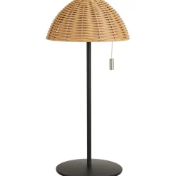 Ladattava LED-pöytävalaisin House Nordic Wigan, ulkokäyttöön, IP44, 3.7V, 1500mAh, ruskea