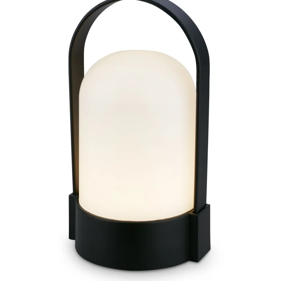 Ladattava pöytävalaisin Heat retkivalo LED himmentimellä 15.5cm musta