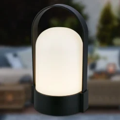 Ladattava pöytävalaisin Heat retkivalo LED himmentimellä 15.5cm musta