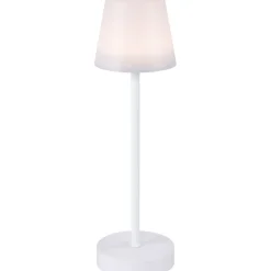 Ladattava pöytävalaisin Heat Terde LED 38cm IP44 himmennettävä valkoinen