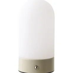 Ladattava pöytävalaisin House Nordic Ashford, ø9cm, IP20, 3.7V, 1200mAh, beige/valkoinen