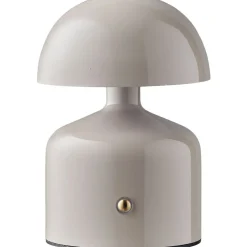 Ladattava pöytävalaisin House Nordic Aulla, ø10x13.5cm, IP20, LED, harmaa