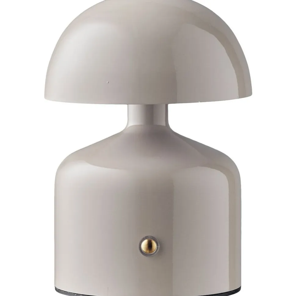 Ladattava pöytävalaisin House Nordic Aulla, ø10x13.5cm, IP20, LED, harmaa