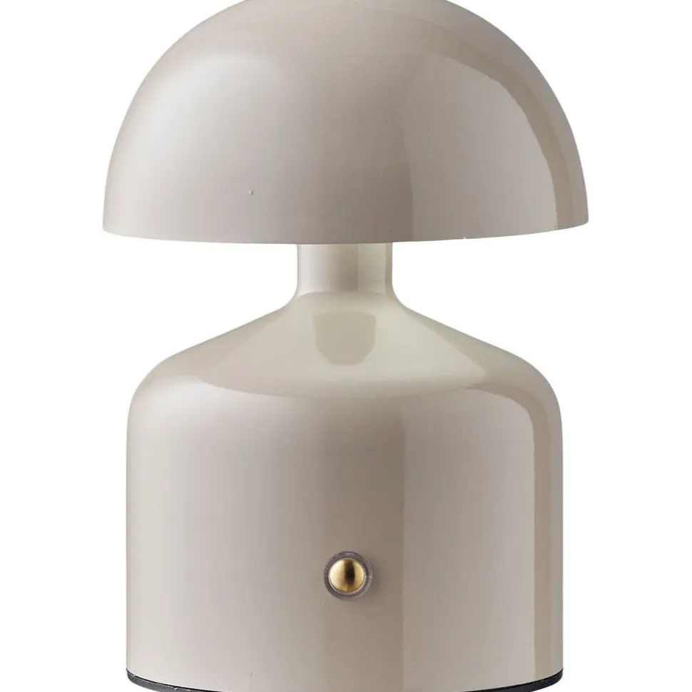 Ladattava pöytävalaisin House Nordic Aulla, ø10x13.5cm, IP20, LED, harmaa