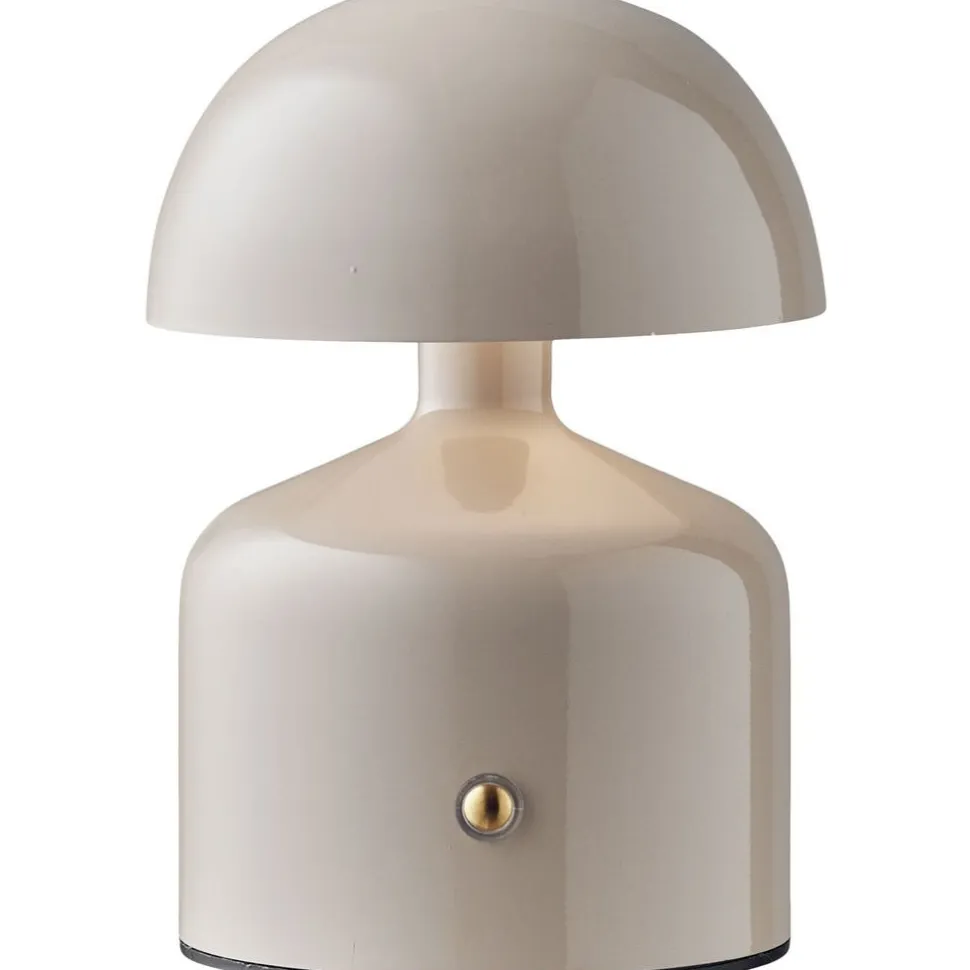 Ladattava pöytävalaisin House Nordic Aulla, ø10x13.5cm, IP20, LED, harmaa