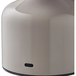 Ladattava pöytävalaisin House Nordic Aulla, ø10x13.5cm, IP20, LED, harmaa