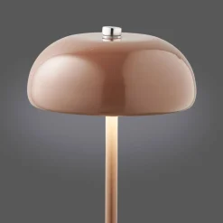 Ladattava pöytävalaisin House Nordic Margate, ø13cm, IP20, 3.7V, 1200mAh, ruskea