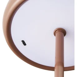 Ladattava pöytävalaisin House Nordic Margate, ø13cm, IP20, 3.7V, 1200mAh, ruskea