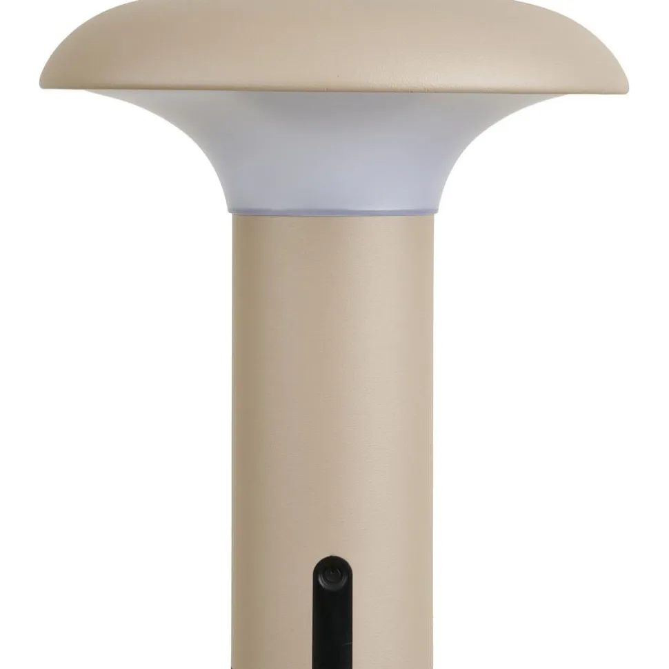 Ladattava pöytävalaisin House Nordic Ramsey, sisä- ja ulkokäyttöön, IP44, 3.7V, 1800mAh, beige