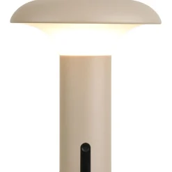 Ladattava pöytävalaisin House Nordic Ramsey, sisä- ja ulkokäyttöön, IP44, 3.7V, 1800mAh, beige