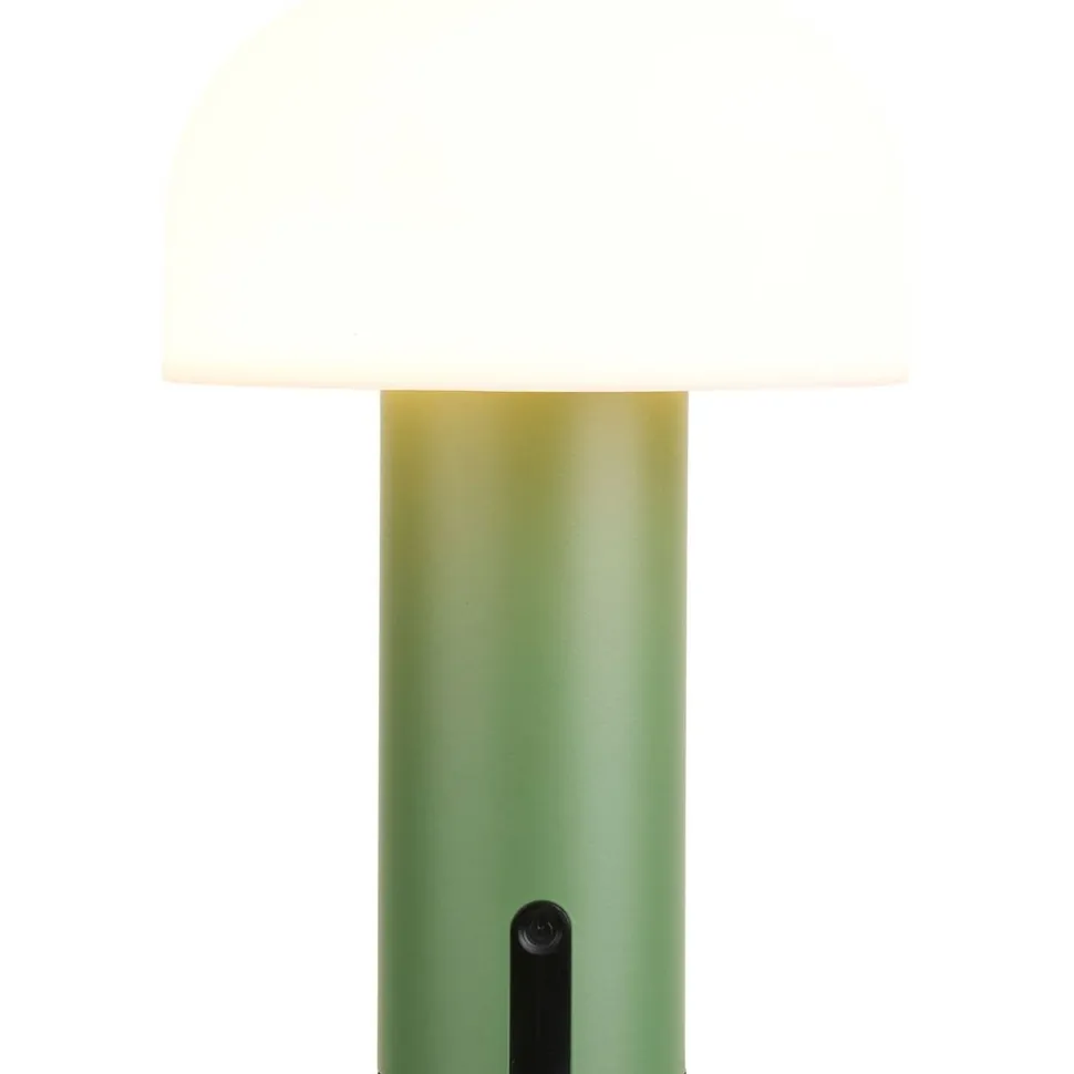 Ladattava pöytävalaisin House Nordic Soham, sisä- ja ulkokäyttöön, IP44, 3.7V, 1800mAh, vihreä