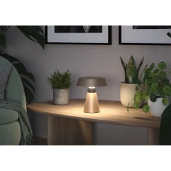 Ladattava pöytävalaisin Paulmann Lirox IP44 White Switch, musta/samppanja