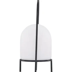 Ladattava pöytävalaisin Venture Home Colie, sisä- ja ulkokäyttöön, ø19x43cm, musta/valkoinen