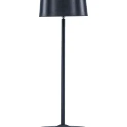 Ladattava pöytävalaisin Venture Home Tern, sisä- ja ulkokäyttöön, ø15x34cm, musta