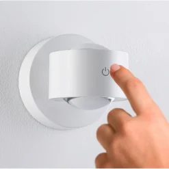 Ladattava seinävalaisin Paulmann Zorik LED IP44 100mm 2700K 2x1.1W, himmennettävä