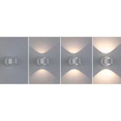Ladattava seinävalaisin Paulmann Zorik LED IP44 100mm 2700K 2x1.1W, himmennettävä