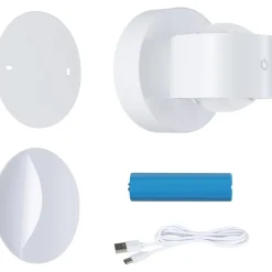 Ladattava seinävalaisin Paulmann Zorik LED IP44 100mm 2700K 2x1.1W, himmennettävä