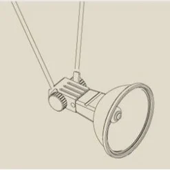 Lamppukannatin GX5.3 12V 50W 978.45 musta vaijerijärjestelmään
