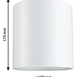 Lampunvarjostin Paulmann URail 2Easy Tallis, 16cm, mattavalkoinen