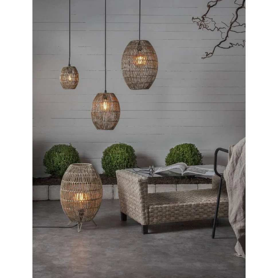 Lampunvarjostin Star Trading Linde Ø240mm beige