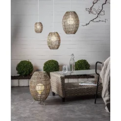 Lampunvarjostin Star Trading Linde Ø240mm beige