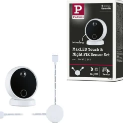 Langaton kosketus- ja liiketunnistinsetti Paulmann MaxLED PIR & Touch himmennettävä valkoinen/musta