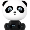 Lasten yöpöytävalaisin Lucide Dodo Panda, 1x3W, 3 StepDim, musta/valkoinen