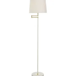 Lattiavalaisin Aneta Lighting Birka valkoinen/messinki