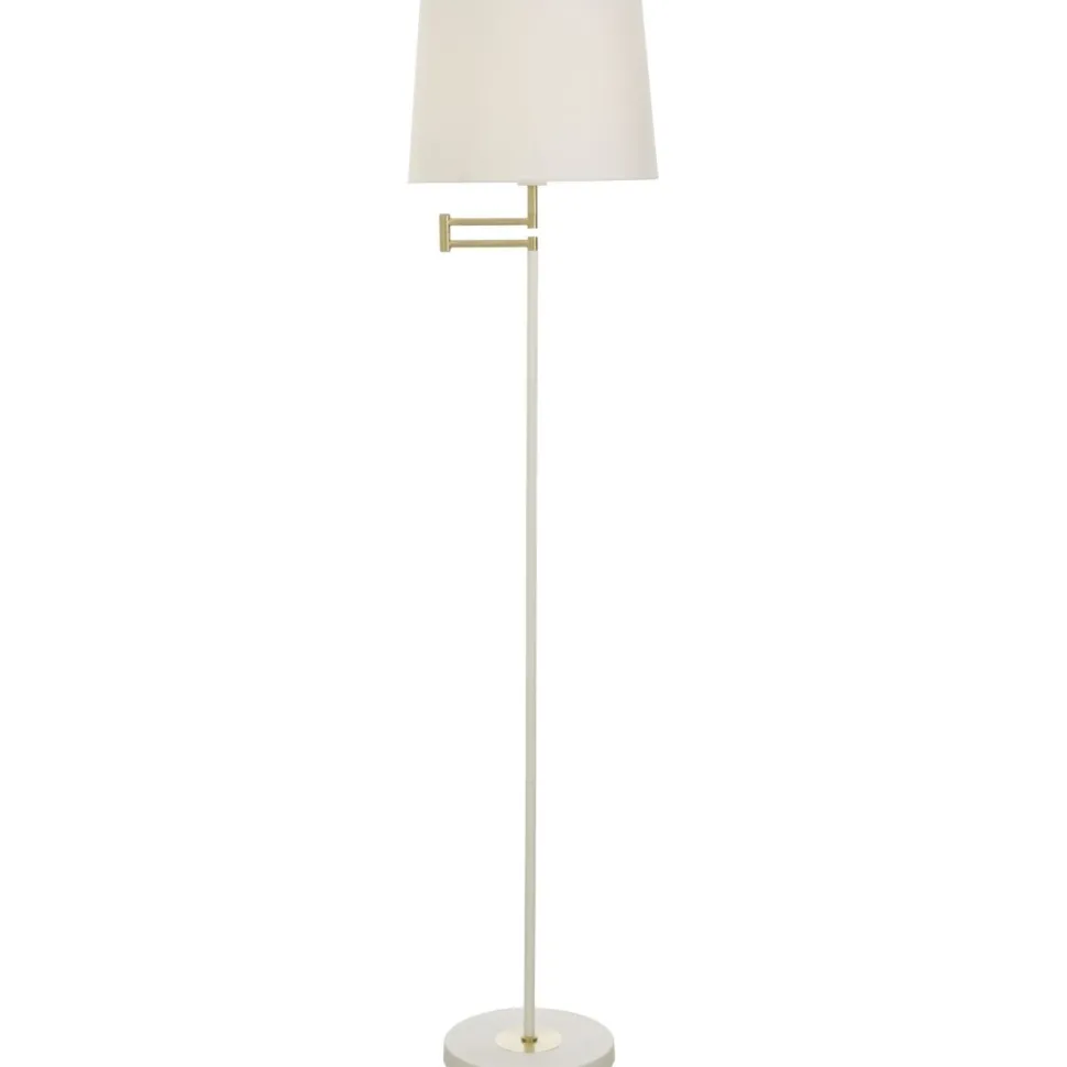Lattiavalaisin Aneta Lighting Birka valkoinen/messinki